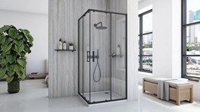 Zuhanykabin Rea City 80x80 Black