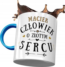 Kék Bögre Mátyásnak Férj-Fia Barátnak Nyomtatott Fotóval