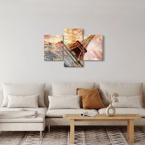 Kép - Eiffel-torony vintage stílusban (90x60 cm)