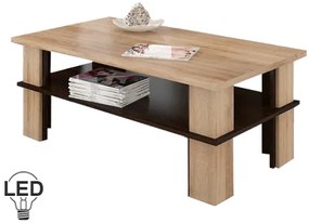 Dohányzóasztal Futura 2 (világos sonoma + sötét). 780007
