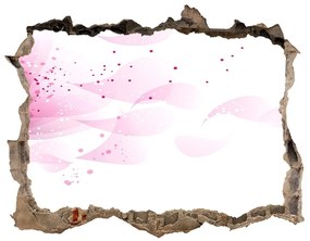 3d-s lyukat fali matrica Rózsaszín virág nd-k-59922852