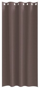 Függönyök függönyökkel 2 pcs sötétbarna 225x140cm Poliészter