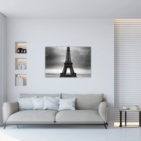 Kép - Rózsaszín autó Párizsban (90x60 cm)