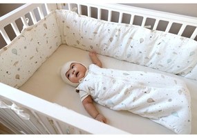 Elefántcsont színű bio pamut rácsvédő 365 cm Dreamland – Cam Cam Copenhagen