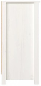 fehér tömör fenyőfa tálalószekrény 100 x 35 x 74 cm