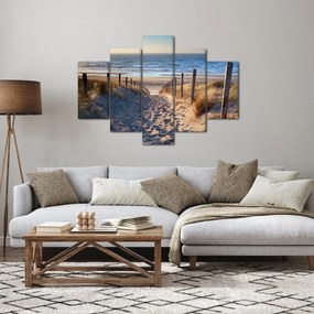 Kép - Út az északi-tengeri strandra, Hollandia (150x105 cm)