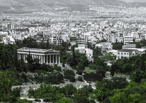 Poszter 29,7x21cm Kilátás Héphaisztosz templomára, Assaf Frank