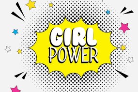 Kép pop art felirattal - GIRL POWER