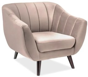 ELITE 1 VELVET fotel bézs