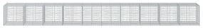 horganyzott vas gabion kosár fedéllel 1000 x 100 x 100 cm