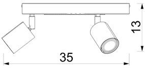Gyerek spotlámpa FUN 3xGU10/8W/230V kék/elefánt