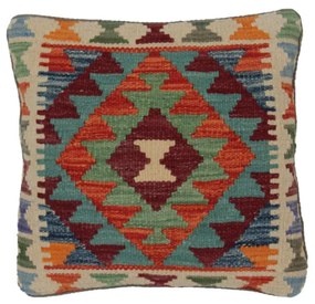 Kilim díszpárna 44x46 kézi szövésű Kelim párnahuzat