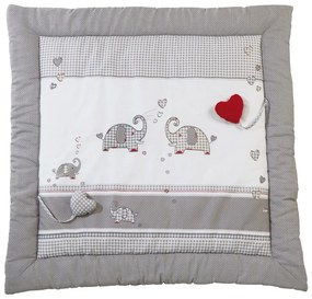 Fehér-szürke játszószőnyeg 100x100 cm Jumbo twins – Roba