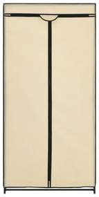 2 db krémszínű ruhásszekrény 75 x 50 x 160 cm