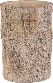 Virágcsomagoló fa kérgét utánzó, 18 x 18 x 26 cm, beton, 18 cm