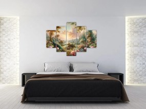 Kép - Pávák a kertben (150x105 cm)