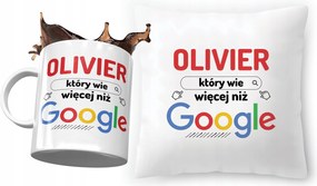 Olivier párna ajándék bögre szett fényképes nyomtatással