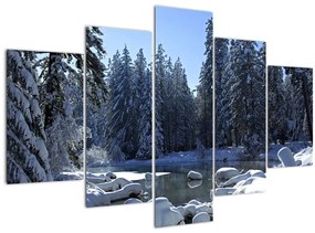 Havas erdő képe (150x105 cm)