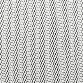 fekete szúnyogháló ajtóra 5 részes hálós függönnyel 120x240 cm