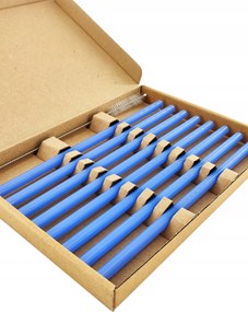 Szívószál üveg ivócső többfunkciós Eko 8db Kék Egyenes