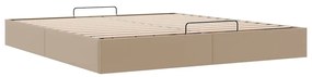 Ottomán ágykeret matrac nélkül cappucino 180x200 cm műbőr