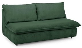 Zöld kordbársony kinyitható kanapé 184 cm Isadora – Bobochic Paris