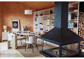 Fekete-natúr színű étkezőszék Maureen – Kave Home