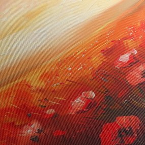 Kép - Mező pipacsok (órával) (90x30 cm)