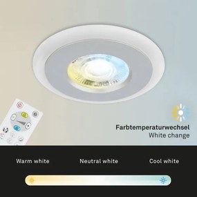 Briloner - KÉSZLET 3x LED RGBW Dimmelhető fürdőszobai lámpa LED/5W/230V IP44 + távirányító