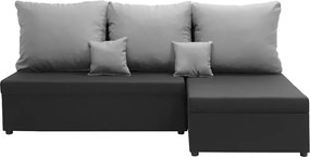 BODZO Kinyitható sarokkanapé Sötétszürke/világosszürke