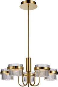 Italux Tiara PND-77362-5-40W-GD Csillár 5x40W/LED 3000K 4405lm IP20