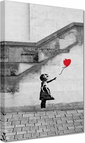 Vászonkép 20x30 Banksy Lány Hope