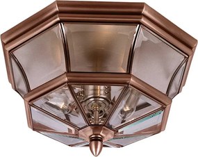 Quoizel NEWBUDY QZ-NEWBURY-F-AC Mennyezeti Lámpa 3x40W/E14 IP44