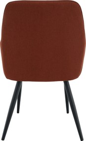 Design fotel, barna/fekete, OSKOR