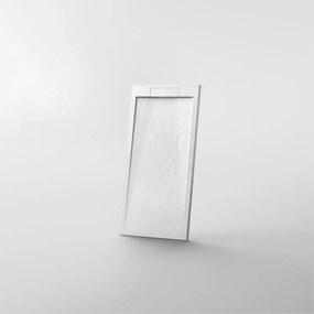 AREZZO design STONE pala hatású öntött márvány zuhanytálca, 120x90 cm-es, fehér (2 doboz)