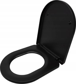 D Alakú Wc-ülőke Szabadon Ereszkedő Duroplast Könnyű Összeszerelés Felülről