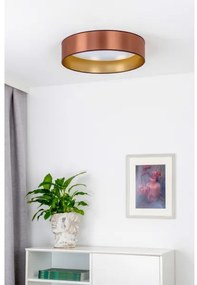 Duolla - LED Mennyezeti lámpa ROLLER LED/24W/230V átm. 45 cm réz/arany