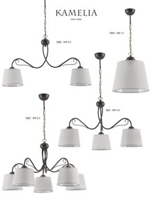 Jupiter 1359 - KM 1 V - Csillár láncon KAMELIA 1xE27/60W/230V