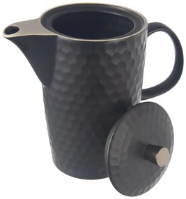 Fekete kerámia teáskanna 1,3 l Tea Time – Orion