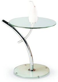 Iris dohányzóasztal, átlátszó / ezüst