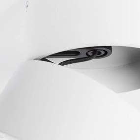 Modern fehér kerek állítható reflektor - Go Nine