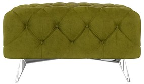 Zöld bársony lábtartó Chelsea – Ropez