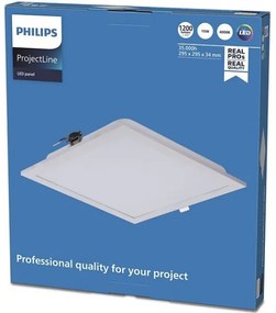 Philips - LED Beépíthető lámpa PROJECTLINE LED/15W/230V 29,5x29,5 cm