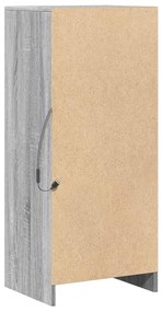 szürke sonoma szerelt fa tálalószekrény LED-del 42,5x34x100 cm