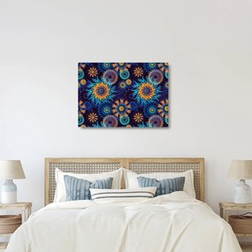Kép - 3D virágok (üvegen) (70x50 cm)