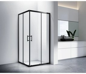 Motril Black zuhanykabin 80x80, 190cm, 6mm NANO