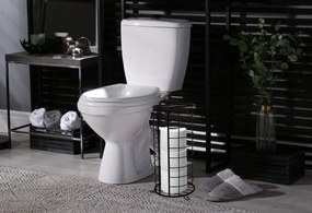 Álló WC papír tartó Black 322743A
