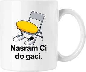 Bögre Abszurd szék fehér 330ml