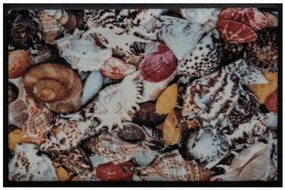 Elemek prémium lábtörlő - színes kagylók (Válassz méretet: 100*70)