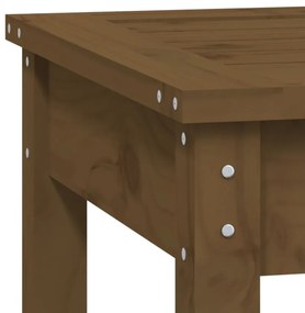 mézbarna tömör fenyőfa kerti pad 80 x 44 x 45 cm
